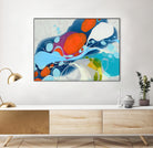 Girl Gone Wild by Claire Desjardins on GIANT ART - blue abstract