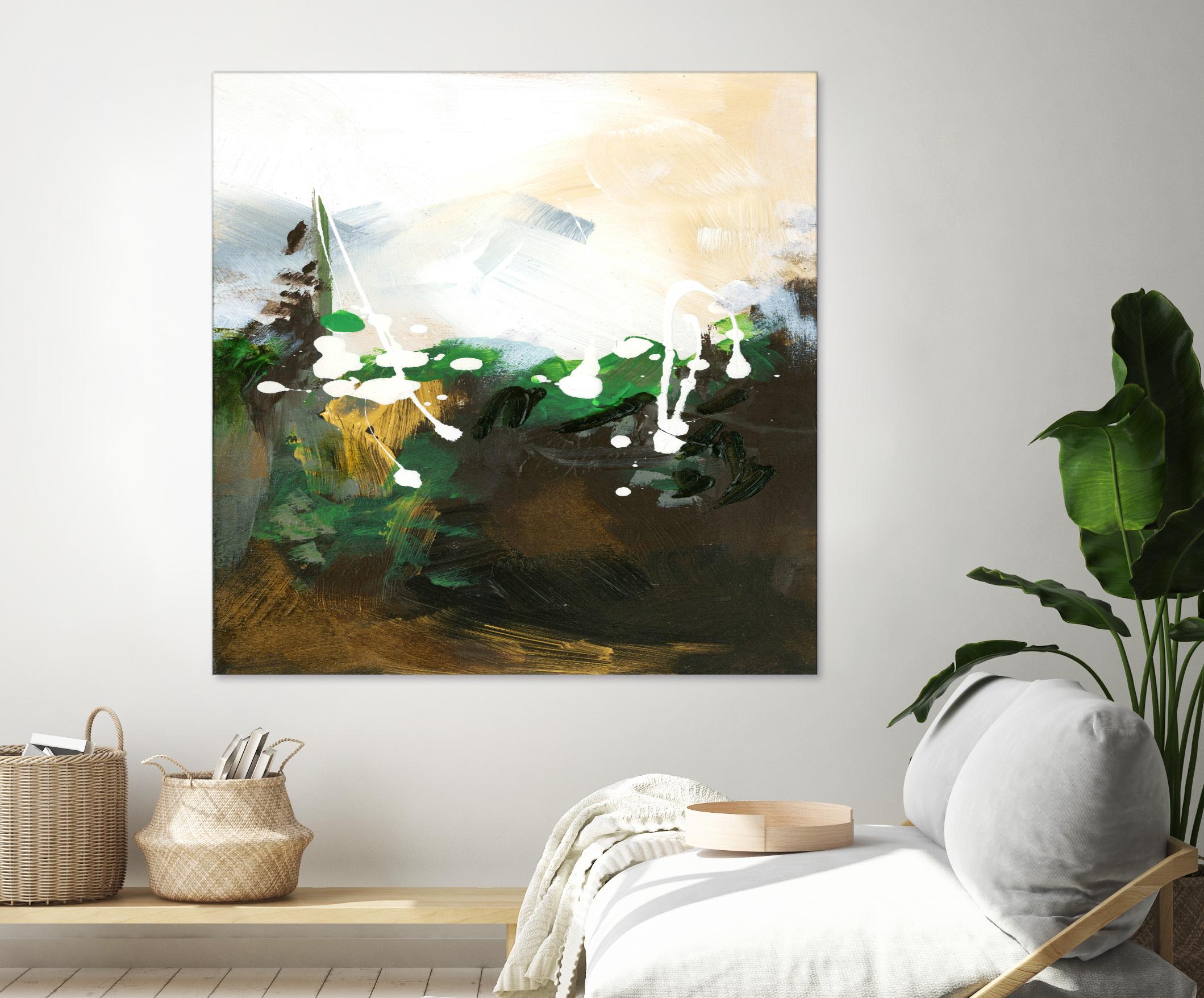 Green Abstract by Meejlau on GIANT ART - green abstract