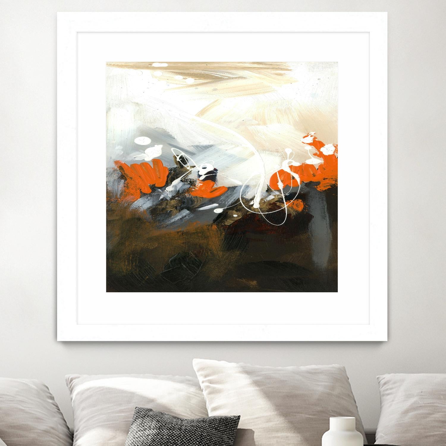 Orange Abstract by Meejlau on GIANT ART - orange abstract