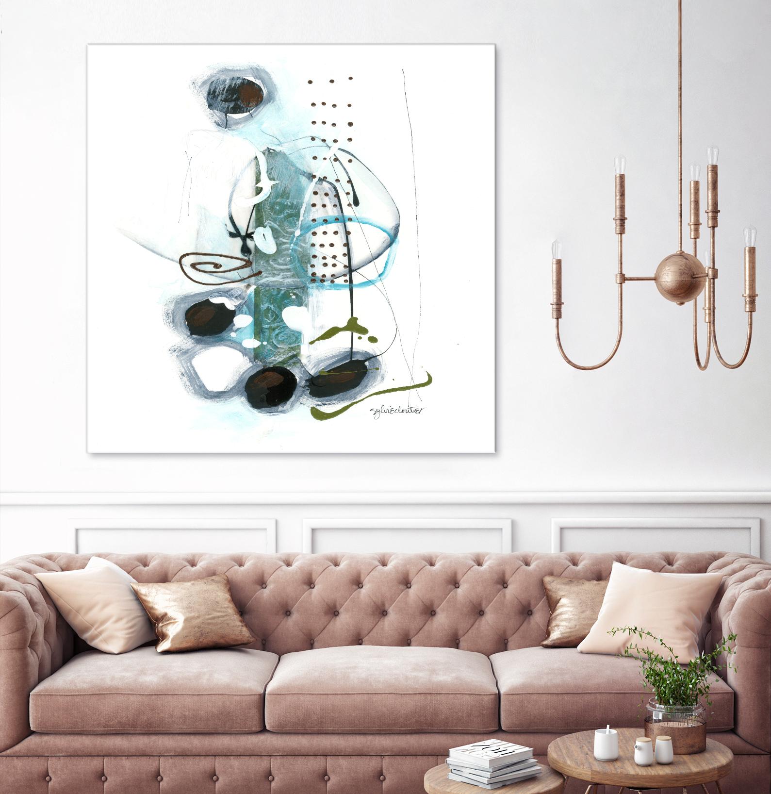 Remplir le paysage II by Sylvie Cloutier on GIANT ART - blue abstract