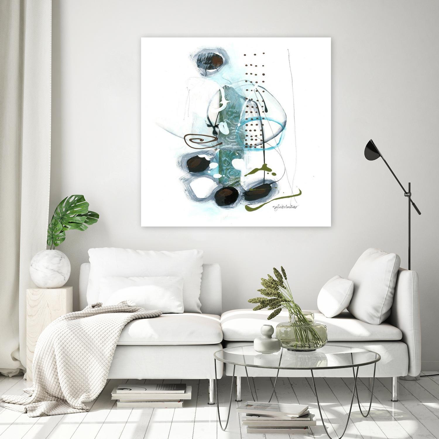 Remplir le paysage II by Sylvie Cloutier on GIANT ART - blue abstract