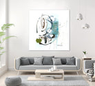 Remplir le paysage III by Sylvie Cloutier on GIANT ART - blue abstract
