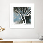 Glacial blue II by Kathleen Cloutier on GIANT ART - blue abstract arbres