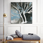 Glacial blue II by Kathleen Cloutier on GIANT ART - blue abstract arbres