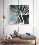 Glacial blue II by Kathleen Cloutier on GIANT ART - blue abstract arbres