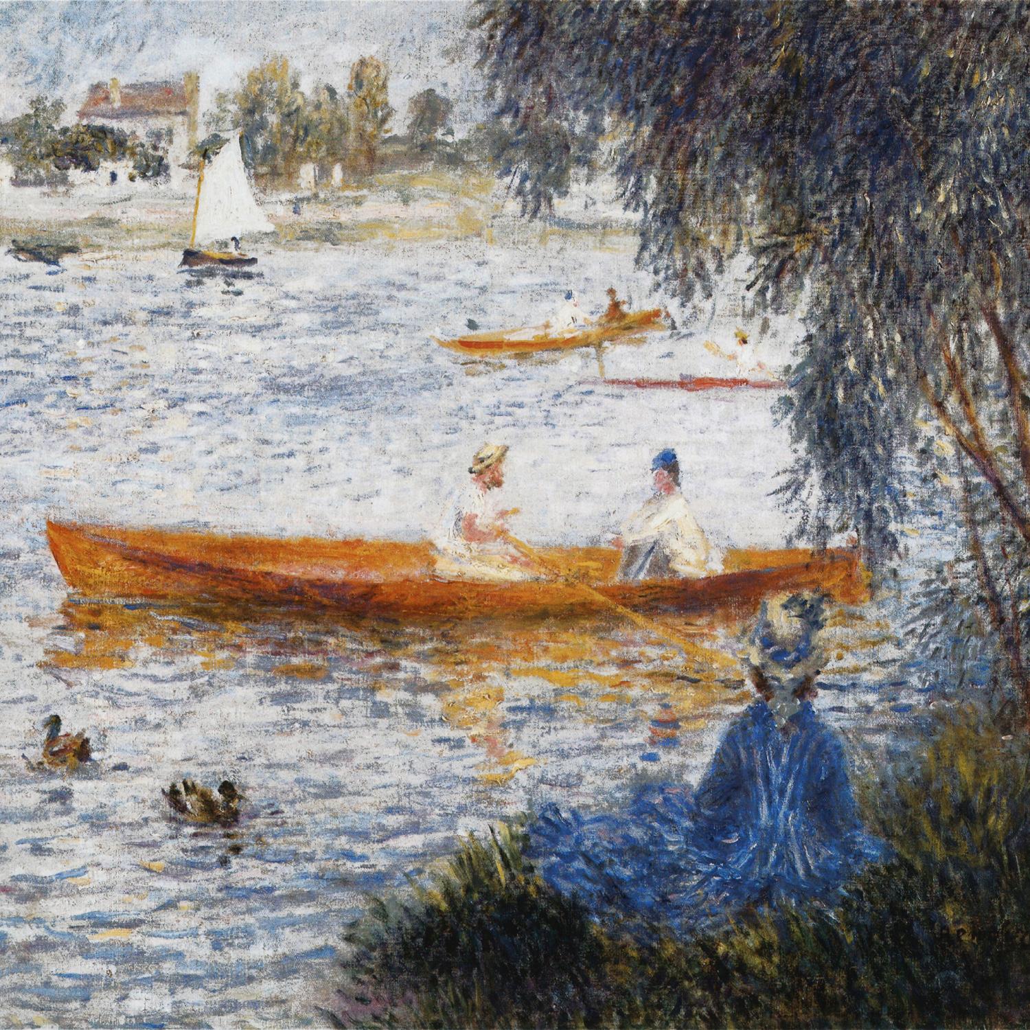 Canotier à Argenteuil by Auguste Renoir on GIANT ART - orange masters chaloupe