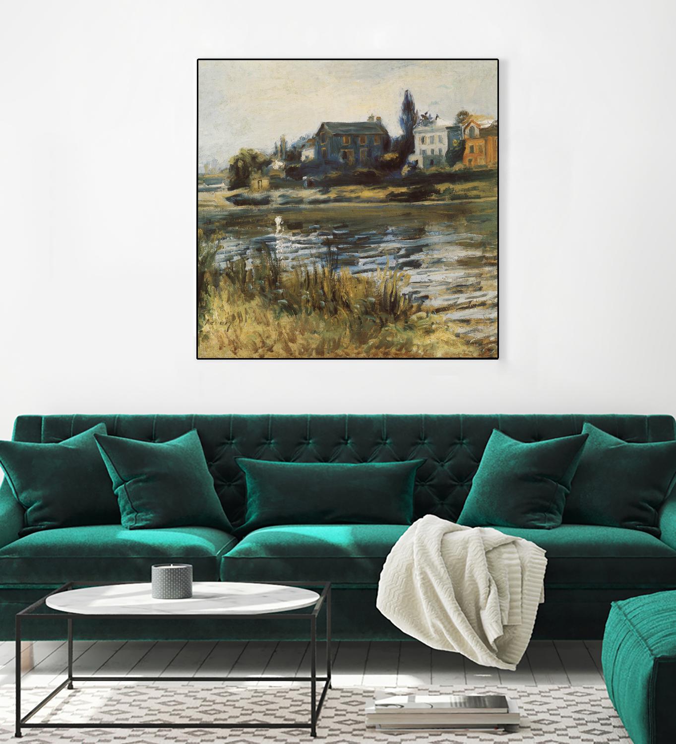 La Seine à Chatou by Auguste Renoir on GIANT ART - green masters rivière