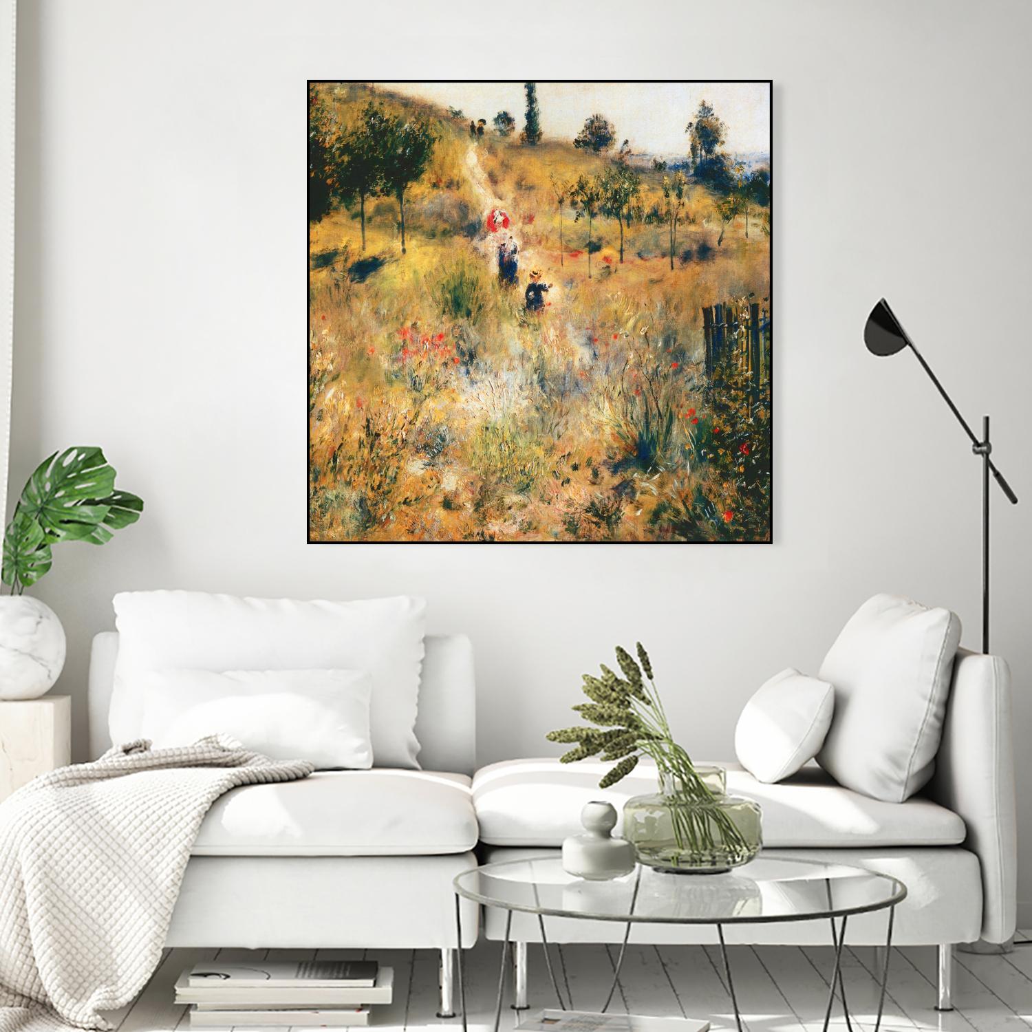 Chemin montant dans les hautes herbes by Auguste Renoir on GIANT ART - green masters