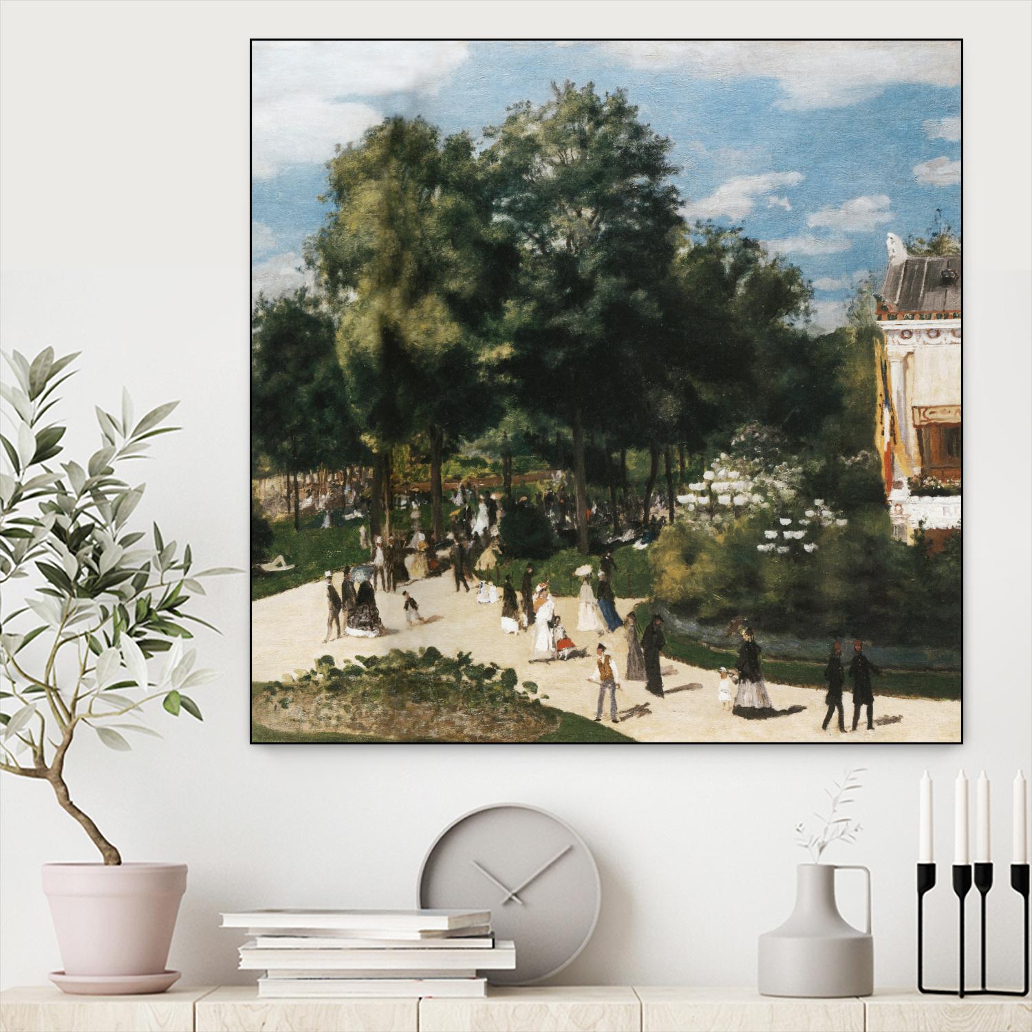 Ballade au parc by Auguste Renoir on GIANT ART - green masters renoir