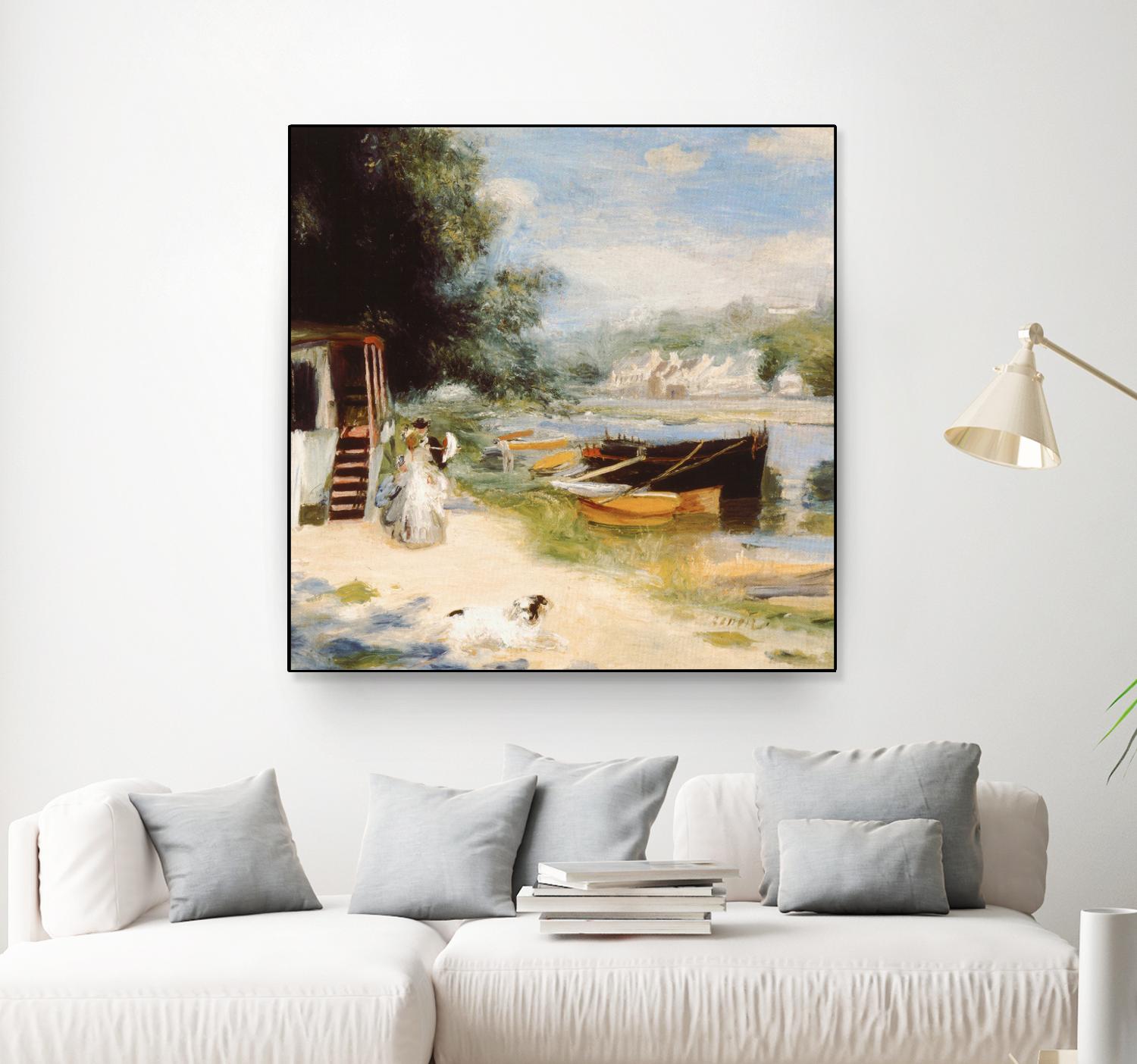 Vue de Bougival by Auguste Renoir on GIANT ART - beige masters renoir