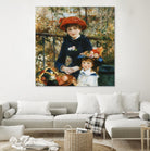 À la terrasse by Auguste Renoir on GIANT ART - red figurative mother and child