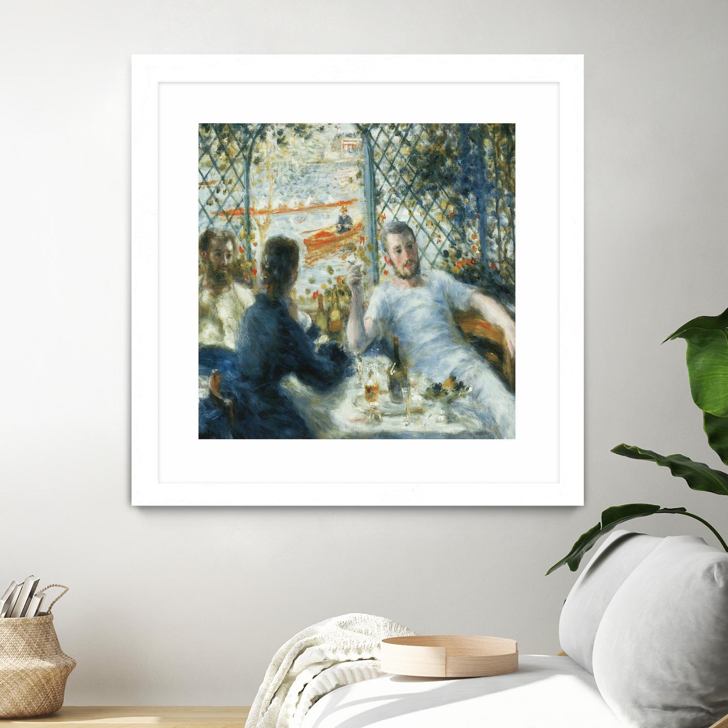 Le déjeuner au bord de la rivière by Auguste Renoir on GIANT ART - blue figurative homme et femme