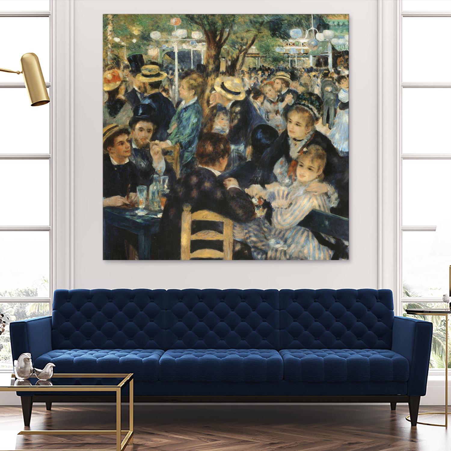 Au bal du moulin de la galette by Auguste Renoir on GIANT ART - beige figurative the party