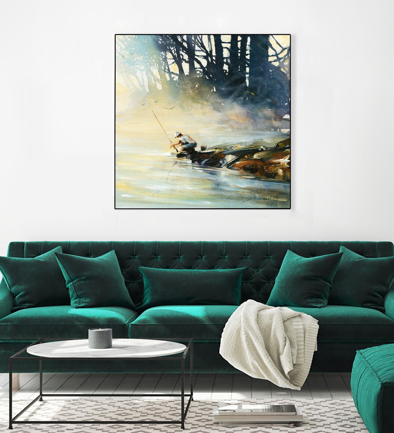 Ensemble by Roland Palmaerts on GIANT ART - blue landscape