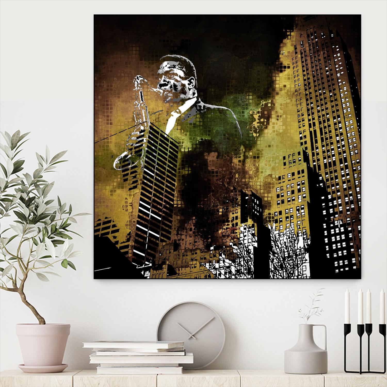 Jazzi I by Jefd on GIANT ART - yellow music - dance