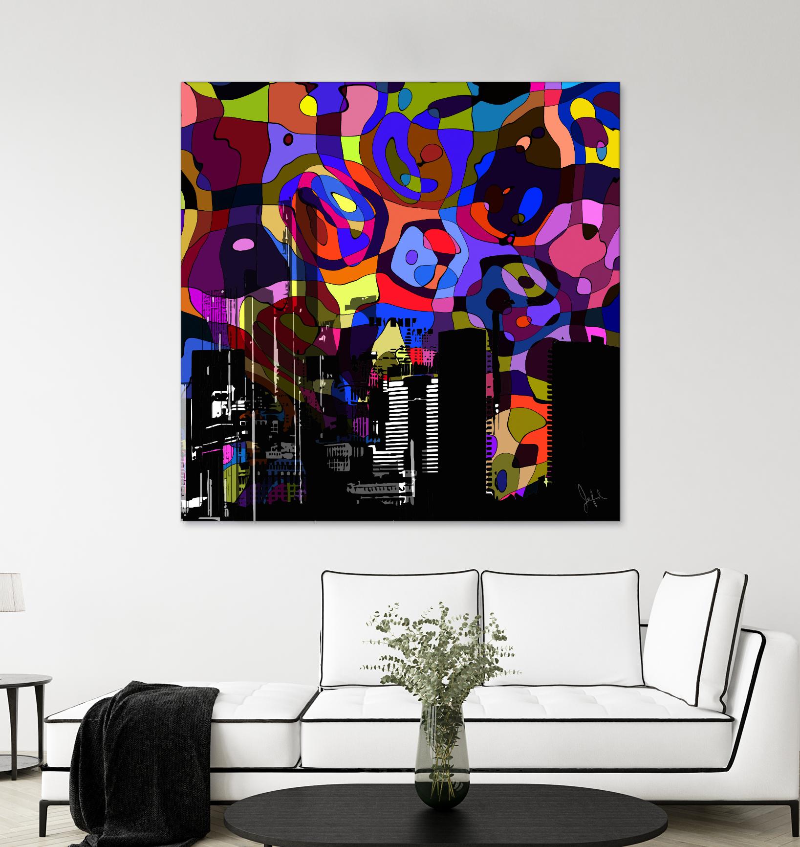 Urban Color V by Jefd on GIANT ART - blue pop art - alternative