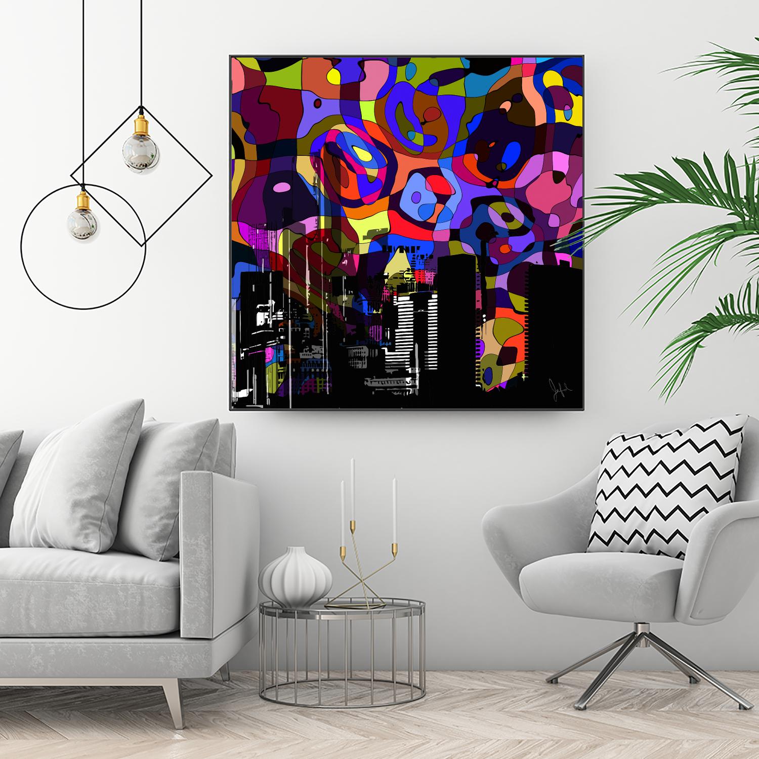Urban Color V by Jefd on GIANT ART - blue pop art - alternative