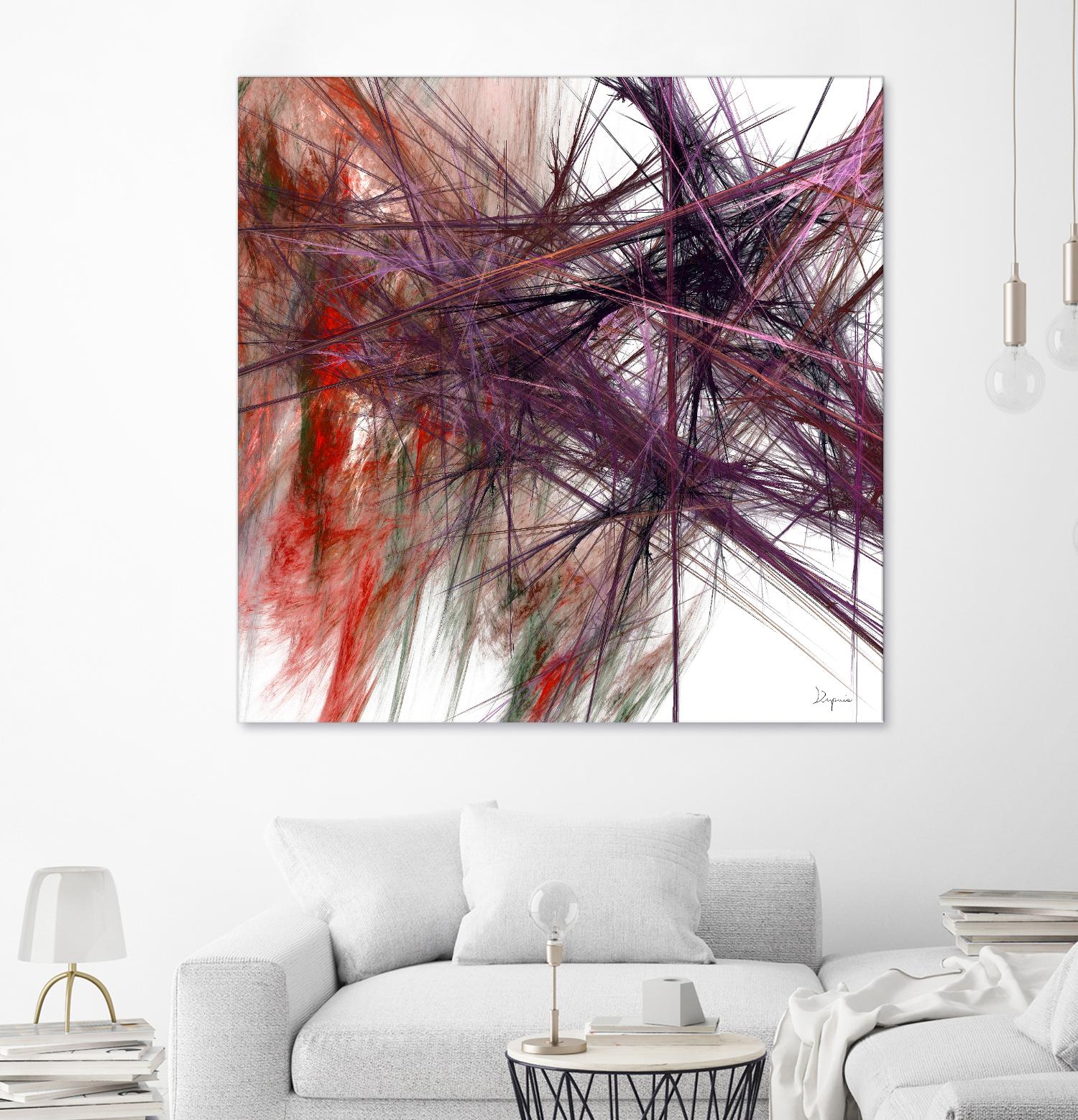 Purple Light I by Jean-François Dupuis on GIANT ART - pink abstract