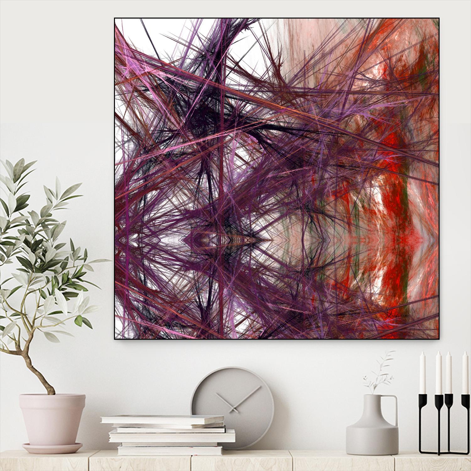 Purple Light III by Jean-François Dupuis on GIANT ART - pink abstract