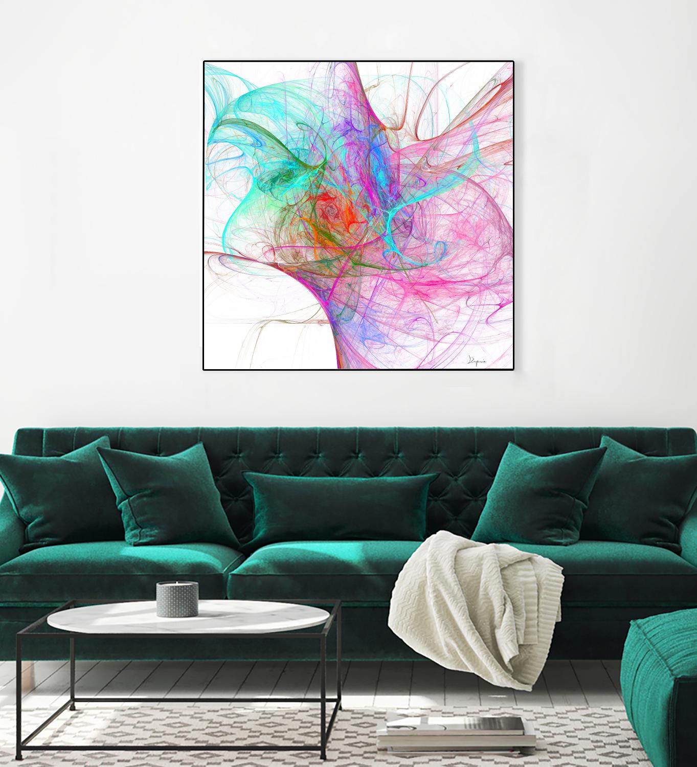 Fractalis I by Jean-François Dupuis on GIANT ART - pink digital québécois
