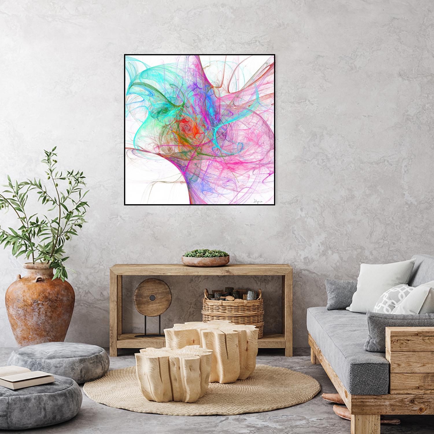 Fractalis I by Jean-François Dupuis on GIANT ART - pink digital québécois