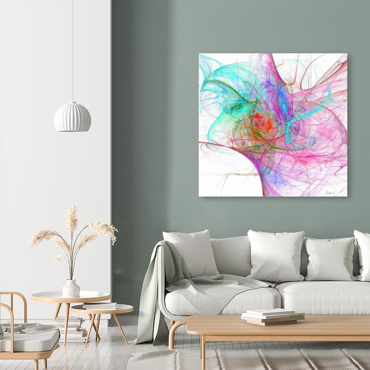 Fractalis I by Jean-François Dupuis on GIANT ART - pink digital québécois