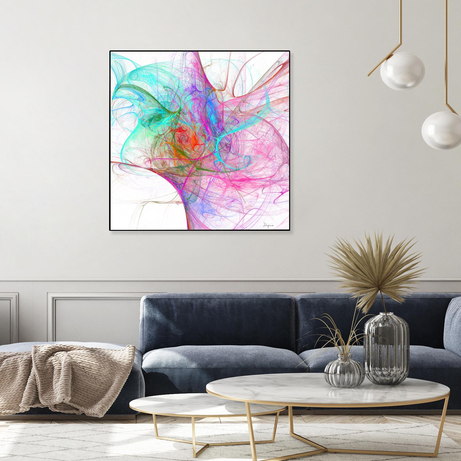 Fractalis I by Jean-François Dupuis on GIANT ART - pink digital québécois