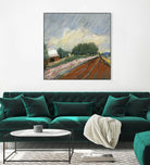 Pastel Landscape V by Jacques Clement on GIANT ART - blue landscape