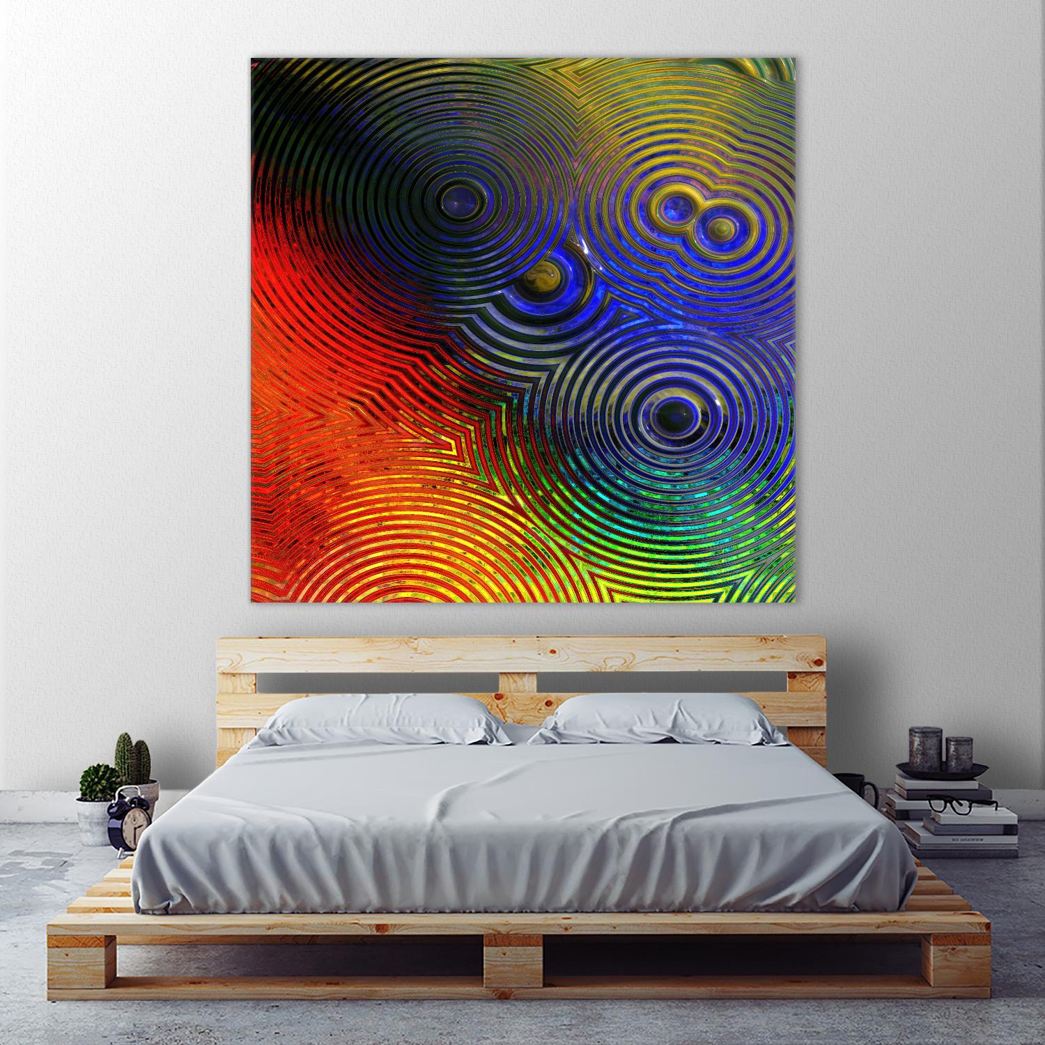 Colorful Abstract I by Jean-François Dupuis on GIANT ART - blue abstract