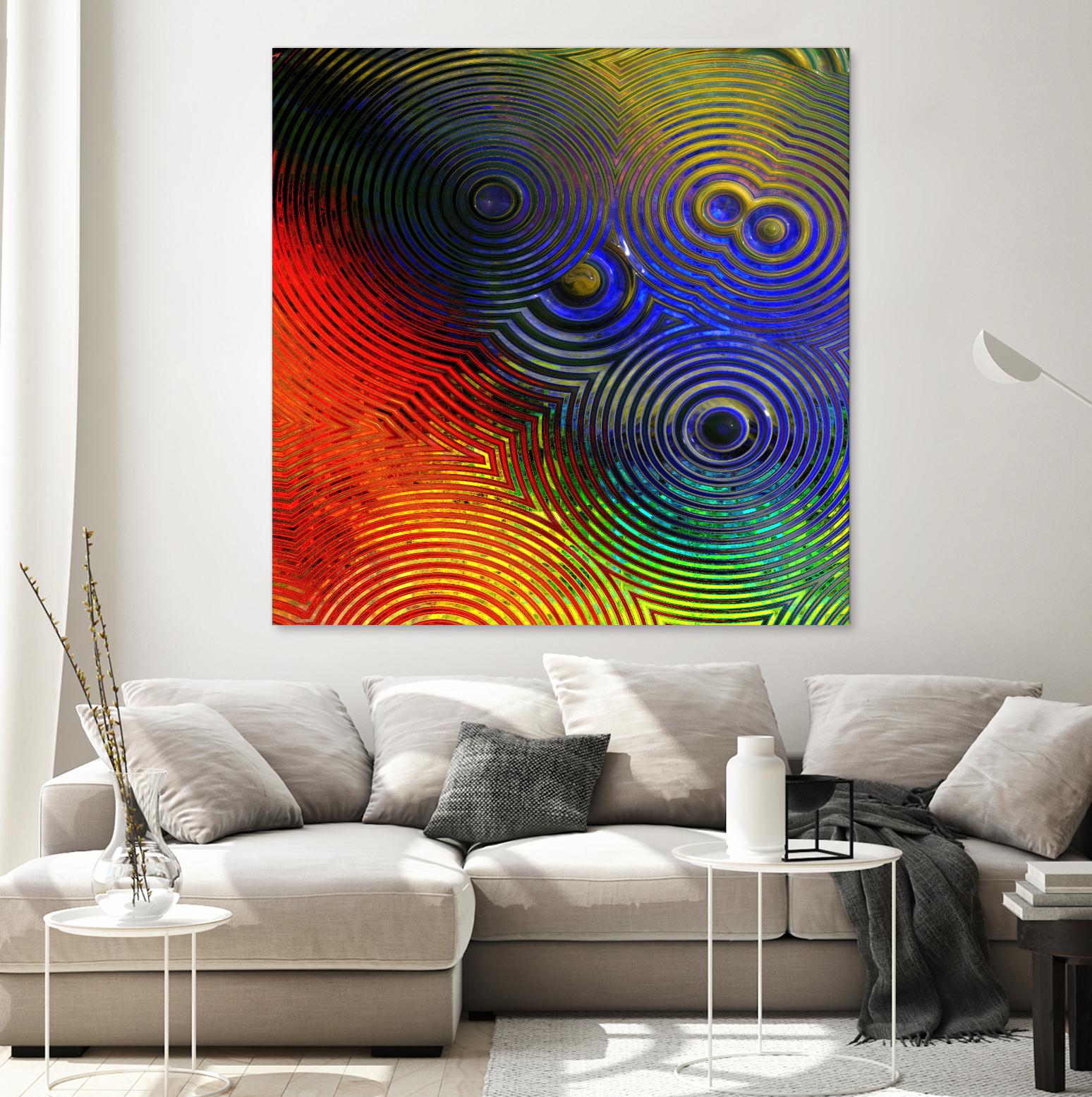 Colorful Abstract I by Jean-François Dupuis on GIANT ART - blue abstract
