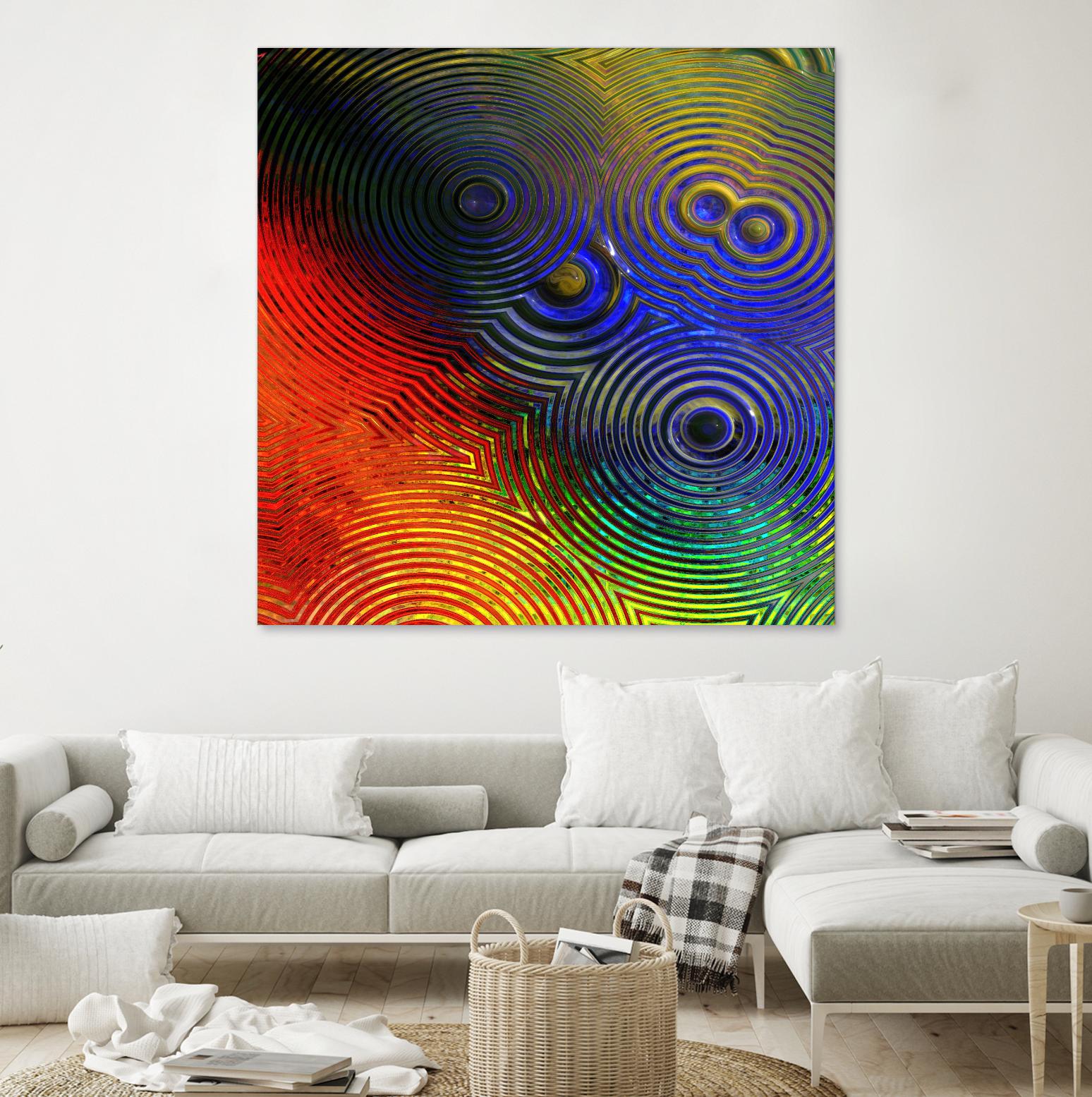 Colorful Abstract I by Jean-François Dupuis on GIANT ART - blue abstract