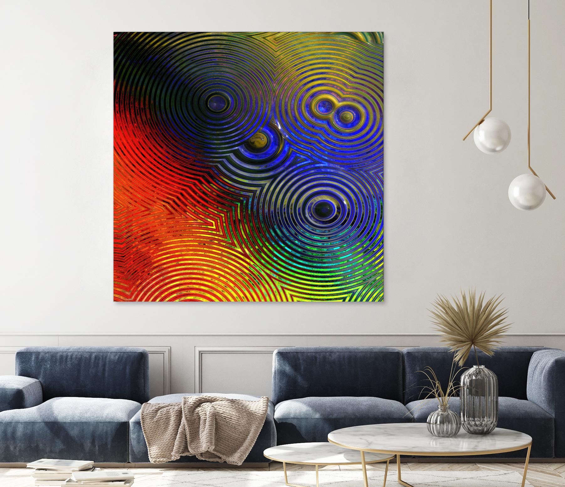 Colorful Abstract I by Jean-François Dupuis on GIANT ART - blue abstract