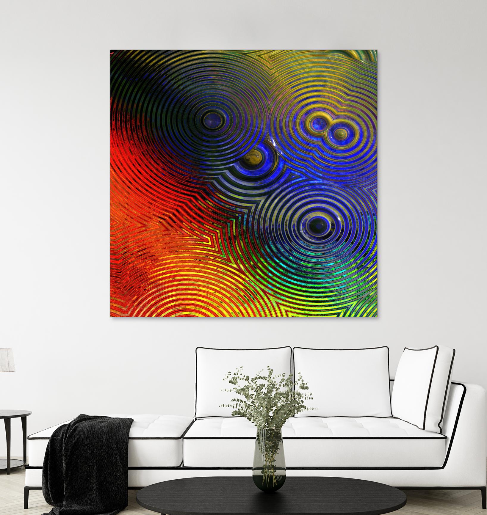 Colorful Abstract I by Jean-François Dupuis on GIANT ART - blue abstract