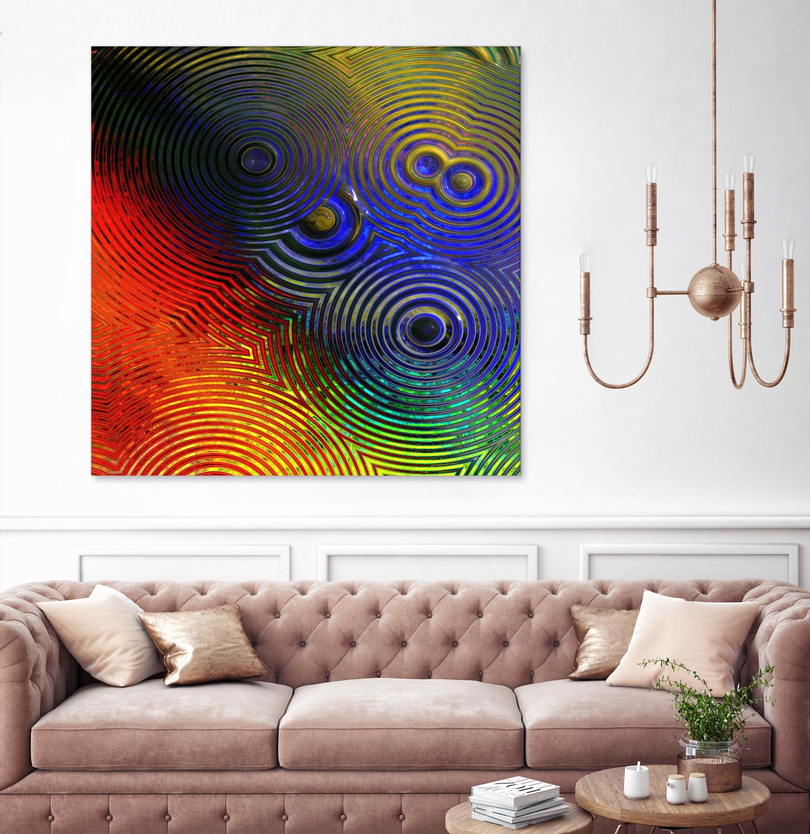 Colorful Abstract I by Jean-François Dupuis on GIANT ART - blue abstract