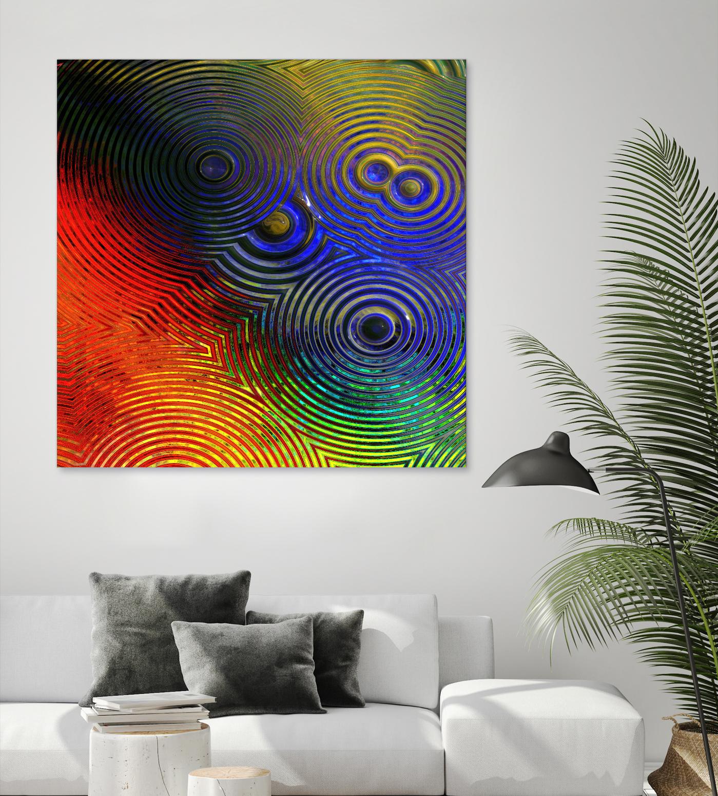 Colorful Abstract I by Jean-François Dupuis on GIANT ART - blue abstract
