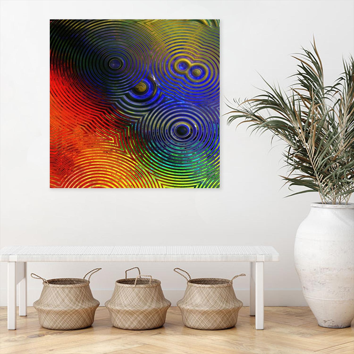Colorful Abstract I by Jean-François Dupuis on GIANT ART - red digital