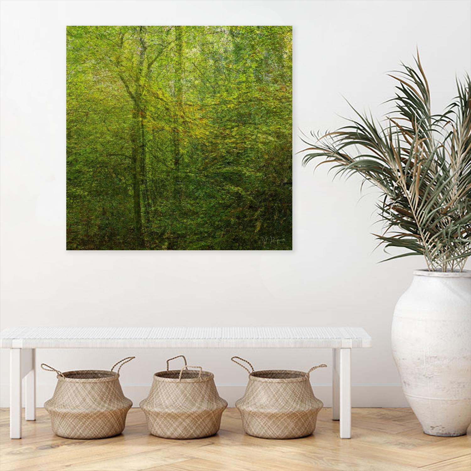 Natural Look VI by Jean-François Dupuis on GIANT ART - green landscape forêt