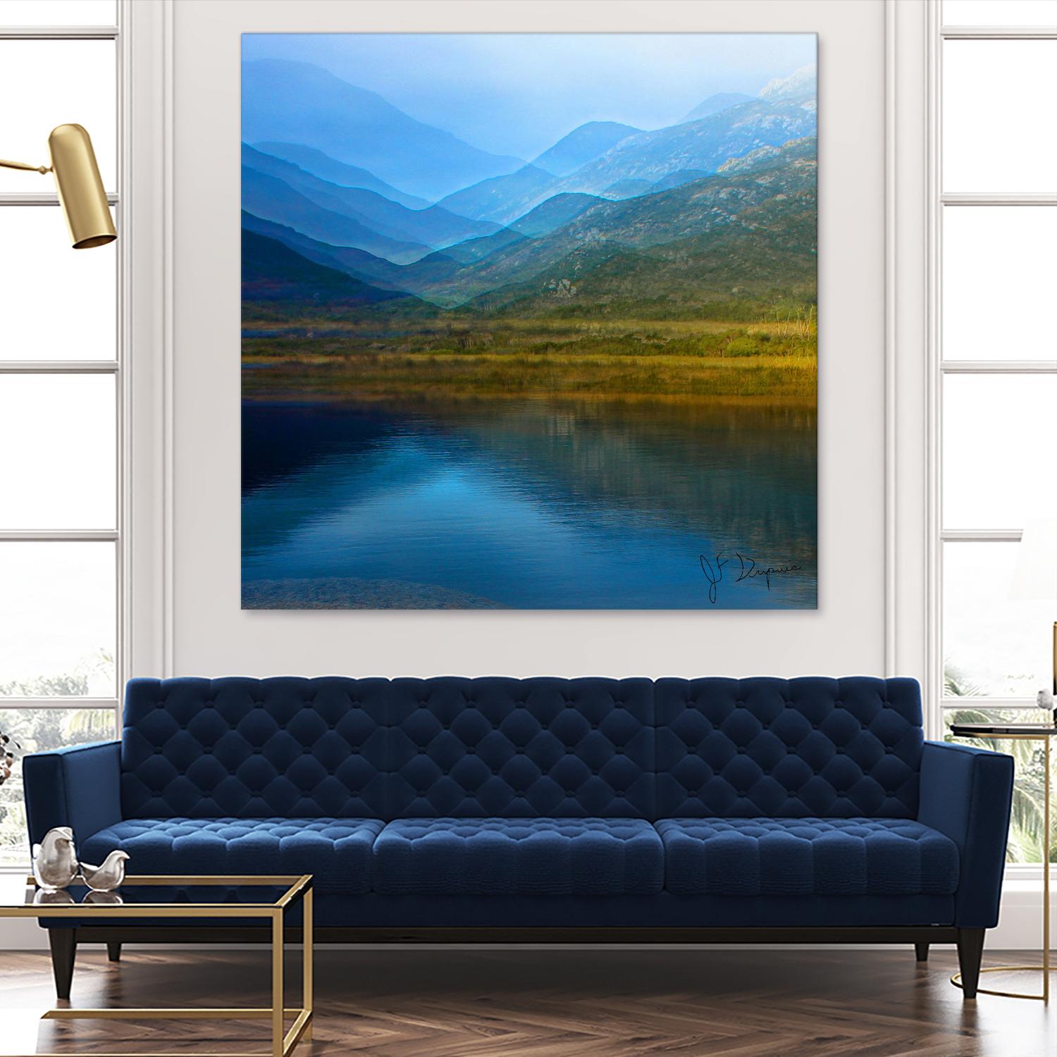 King of the mountain I by Jean-François Dupuis on GIANT ART - brown landscape