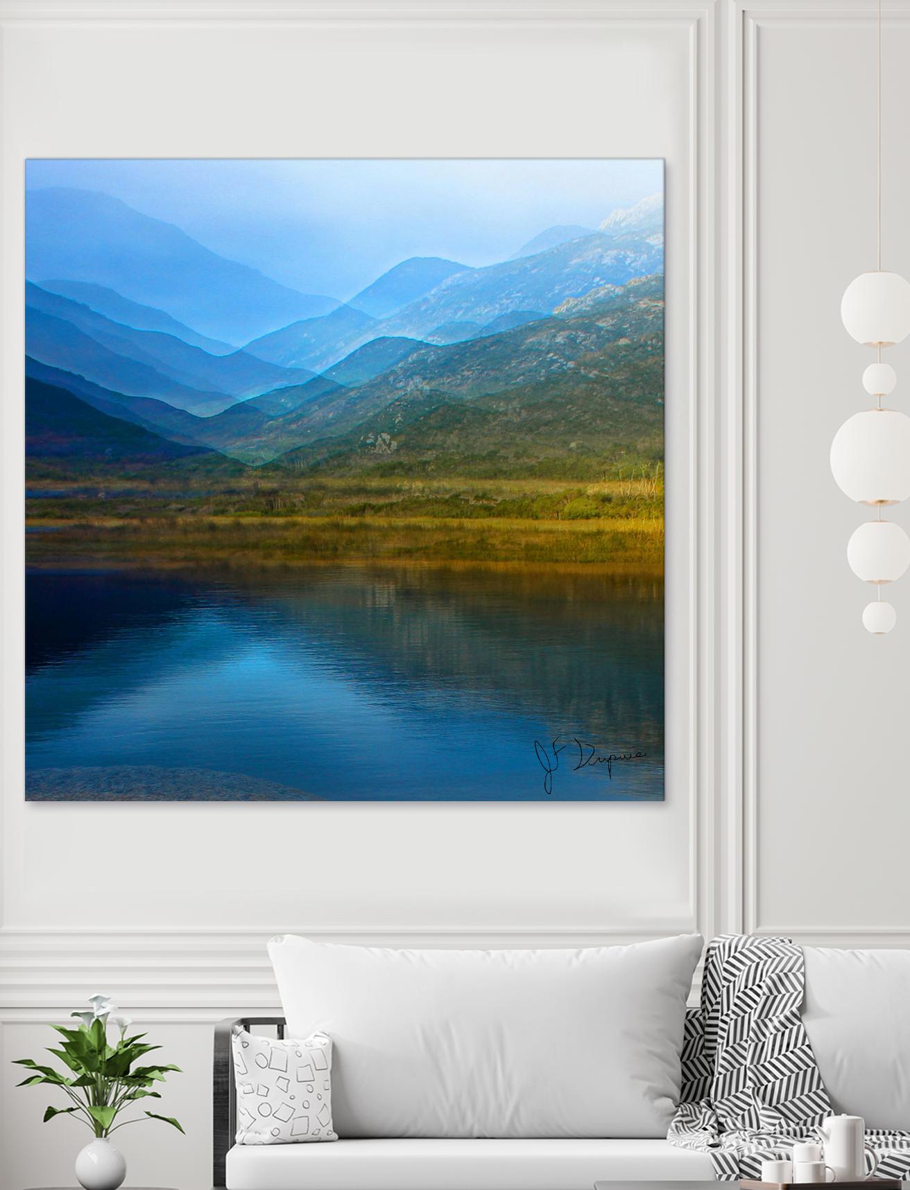 King of the mountain I by Jean-François Dupuis on GIANT ART - brown landscape
