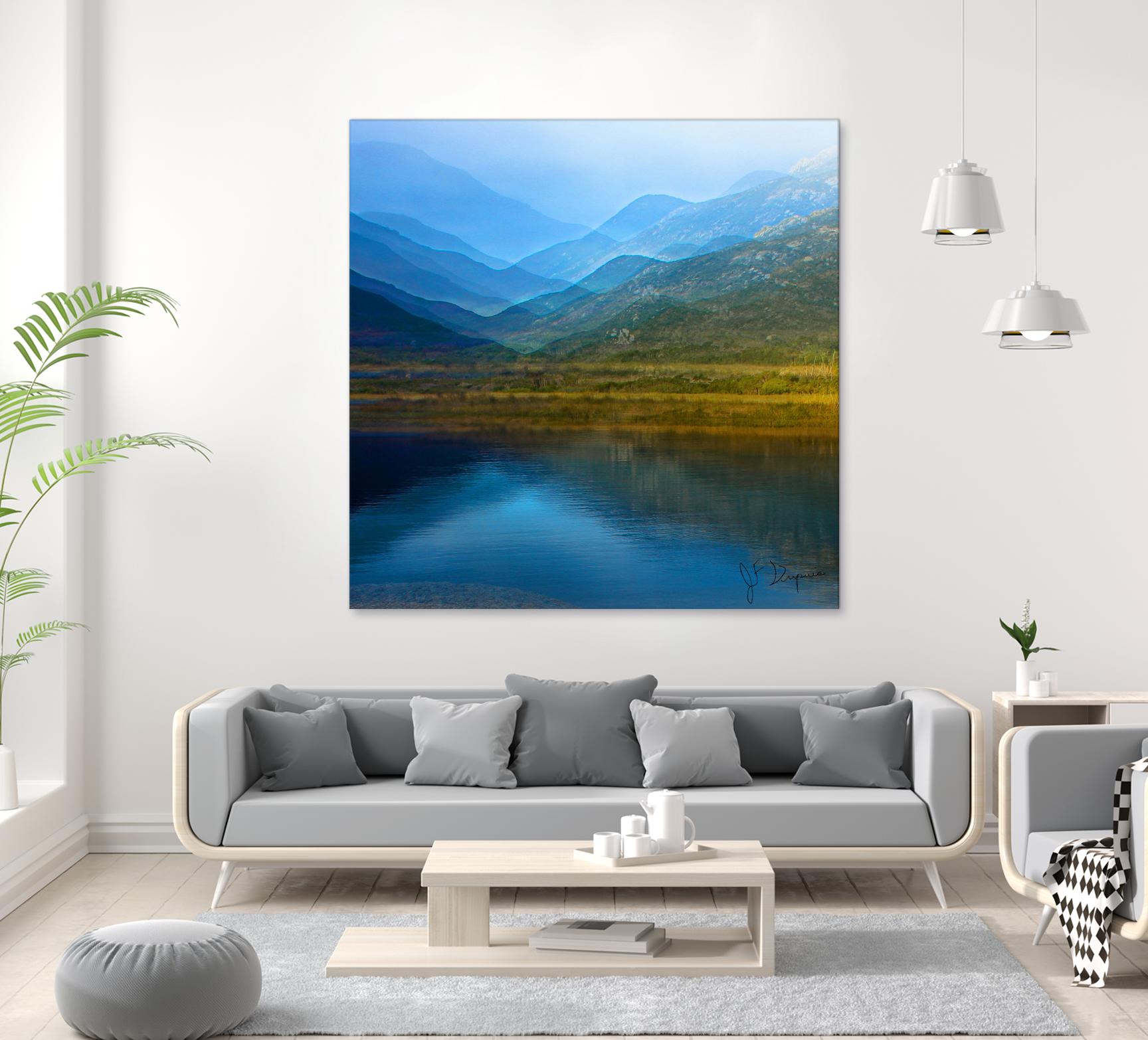 King of the mountain I by Jean-François Dupuis on GIANT ART - brown landscape