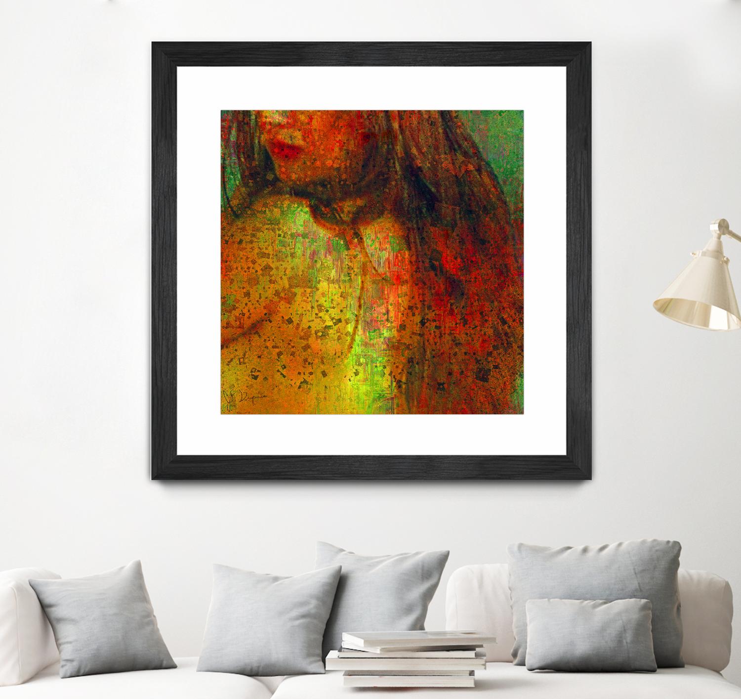 Woman Revelation I by Jean-François Dupuis on GIANT ART - orange figurative woman