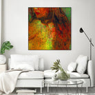 Woman Revelation I by Jean-François Dupuis on GIANT ART - orange figurative woman