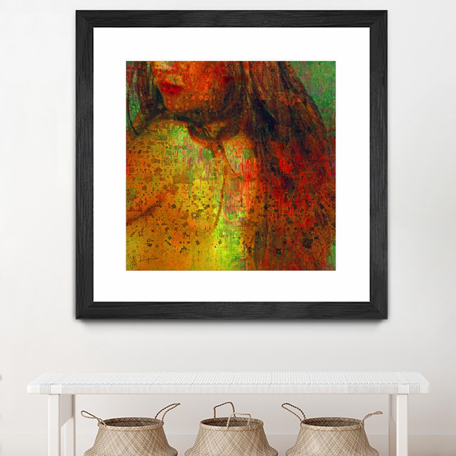 Woman Revelation I by Jean-François Dupuis on GIANT ART - orange figurative woman
