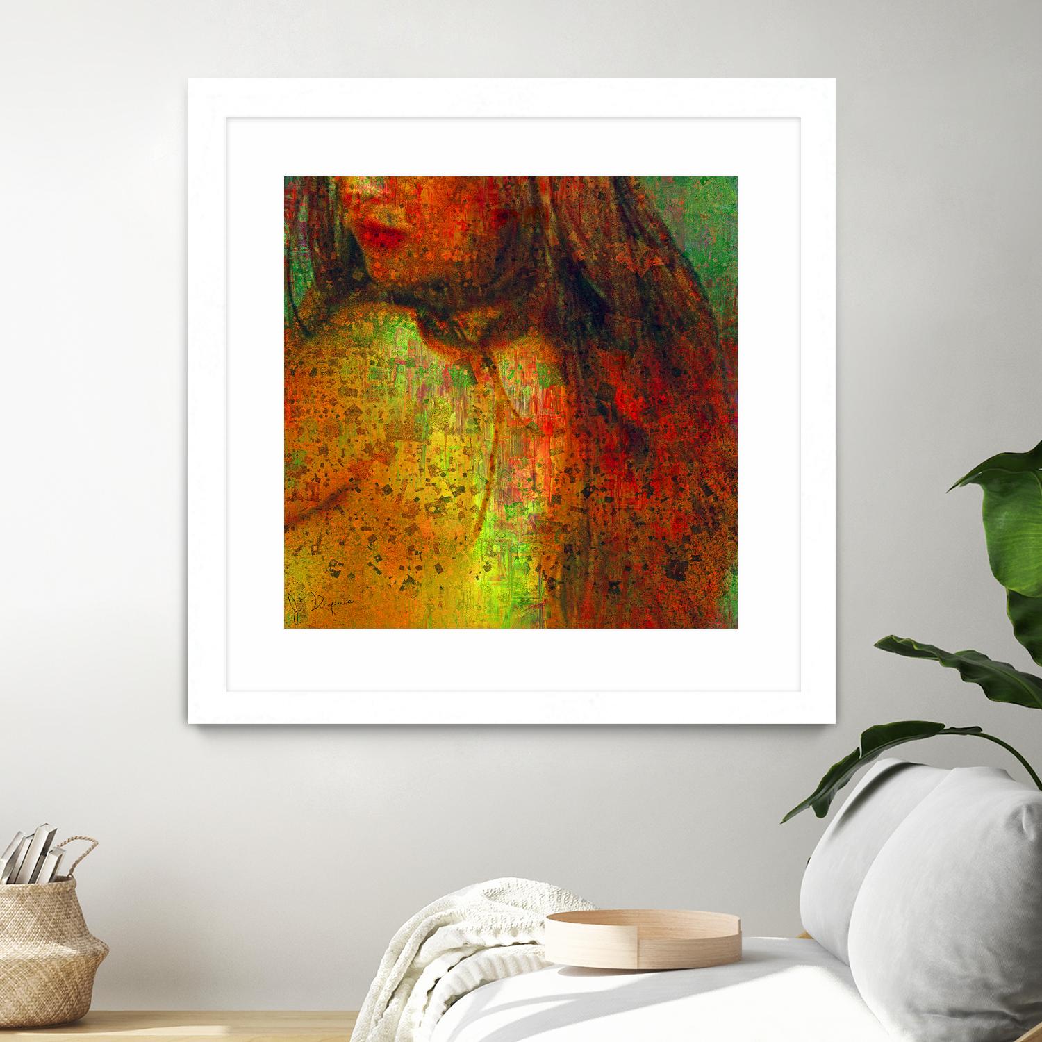 Woman Revelation I by Jean-François Dupuis on GIANT ART - orange figurative woman