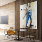 Suspecté  (Détail 2) by Sylvie Cloutier on GIANT ART - blue abstract