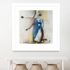 Suspecté  (Détail 2) by Sylvie Cloutier on GIANT ART - blue abstract