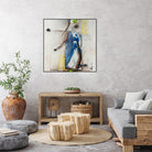 Suspecté  (Détail 2) by Sylvie Cloutier on GIANT ART - blue abstract