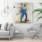 Suspecté  (Détail 2) by Sylvie Cloutier on GIANT ART - blue abstract
