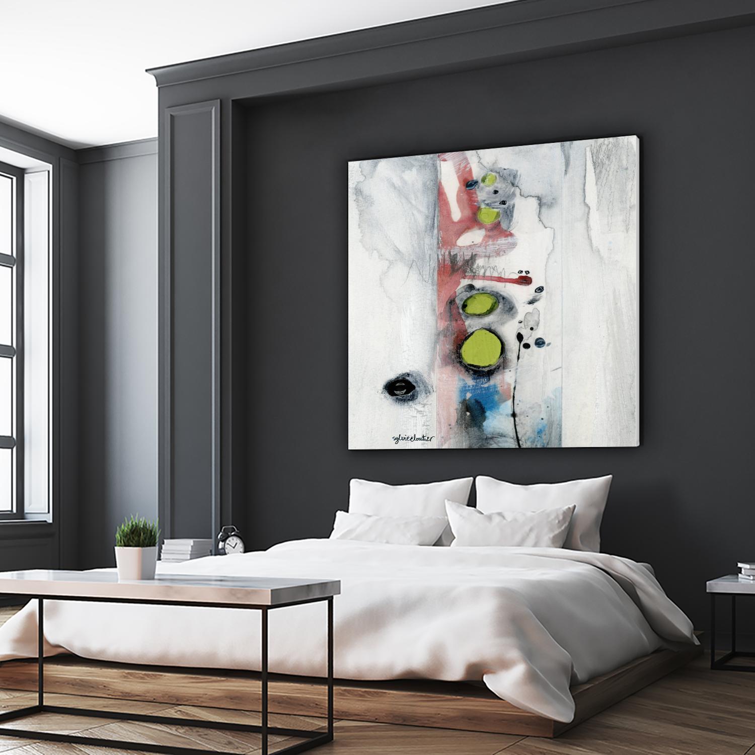 Encré (Détail 1) by Sylvie Cloutier on GIANT ART - blue abstract