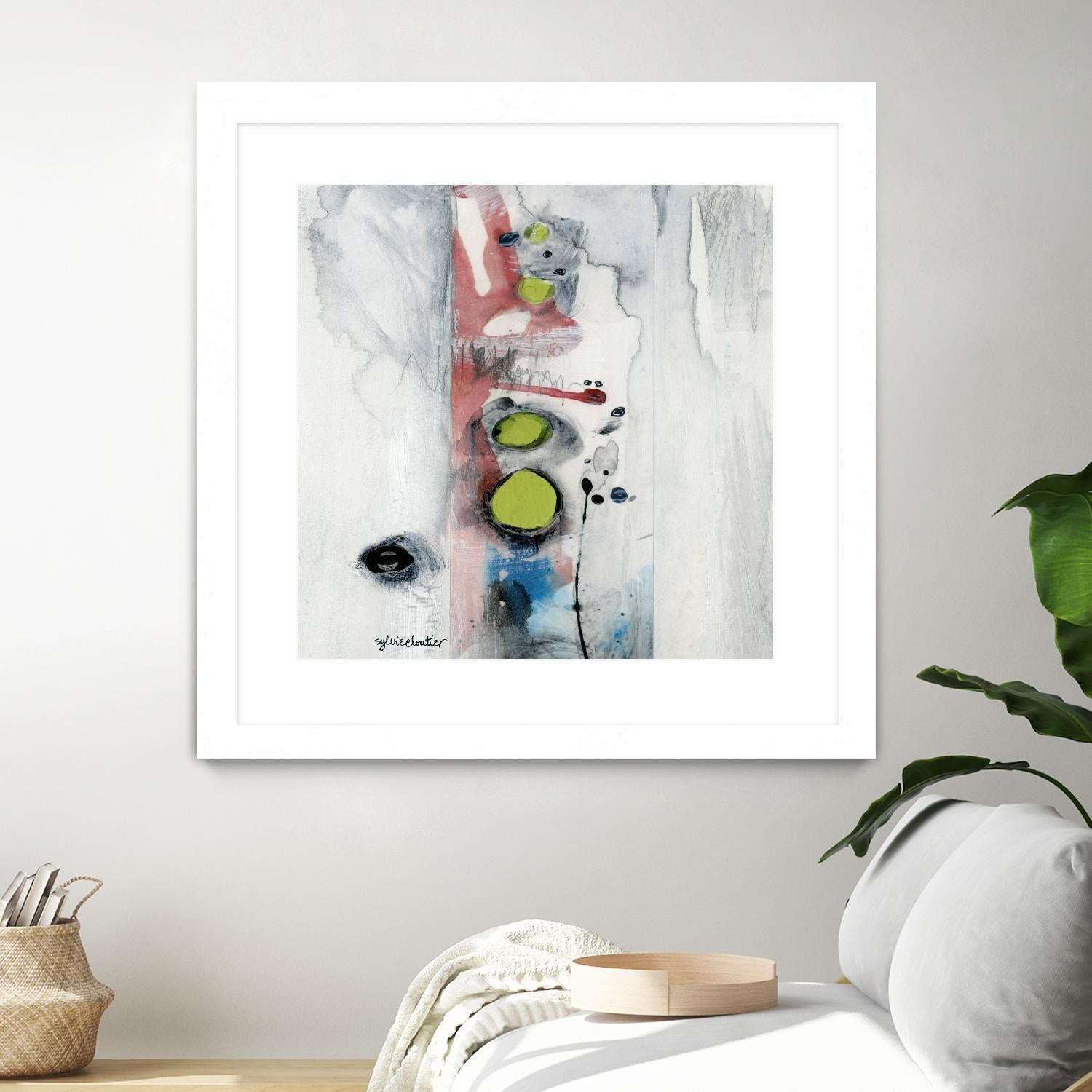 Encré (Détail 1) by Sylvie Cloutier on GIANT ART - blue abstract